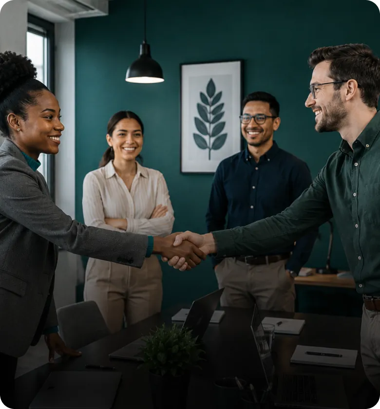 Marketing agency team managing clients on ZarklyX