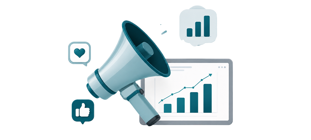 Brand awareness dashboard with reach and mentions